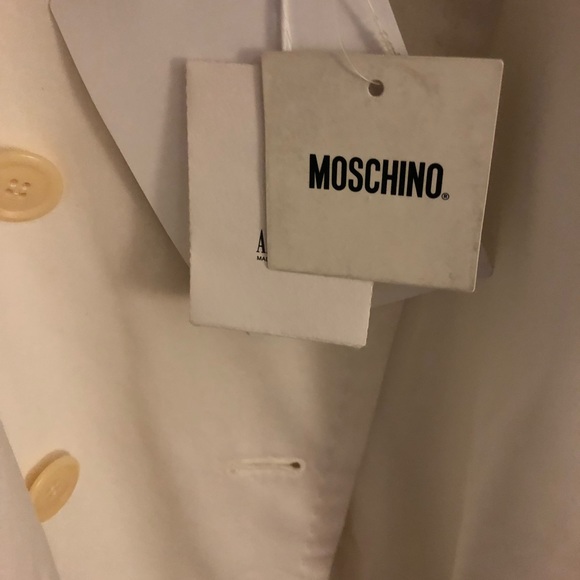 Moschino Ivory double breasted pea coat jacket - Picture 6 of 6